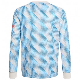 Koszulka Manchester United Wyjazdowe Stroje Piłkarskie 2021/22 Długi Rękaw